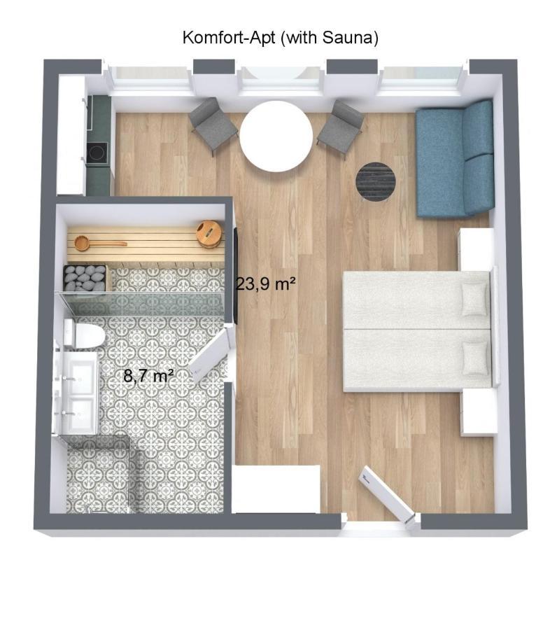 Zollikof Aparts - Sauna & Studioapartments Leipzig Room photo